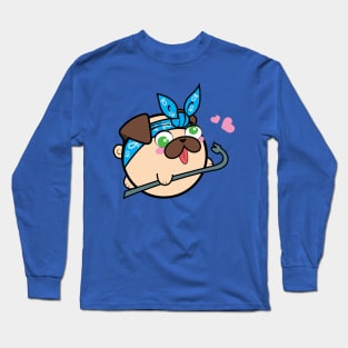 Doopy the Pug Puppy - Pug Life Long Sleeve T-Shirt